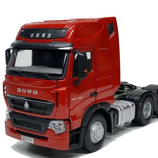 中国重汽原厂豪沃汽车模型 豪沃7卡车模型 1:36合金车模 1:24银灰新款