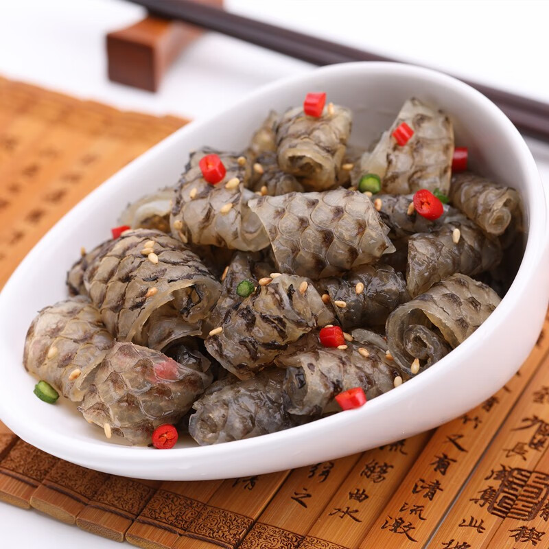 鱼皮 新鲜黑鱼皮 鲜活水产去鳞生鱼皮 餐饮凉菜食材