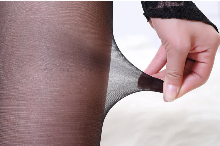 情趣性感内衣性感情趣开裆丝袜 女式性感免脱开裆透明连体丝袜 白色