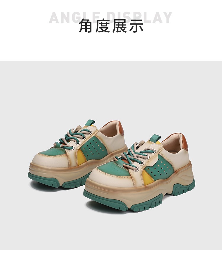 m60潮人潮牌女鞋跑步鞋商场同款老爹鞋缓震增高透气厚底休闲运动鞋卡