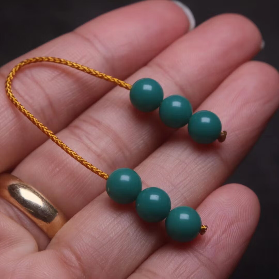 妙聚福雪巴琉璃圆珠弟子珠隔珠散珠菩提手串108长串diy配饰款式四三色