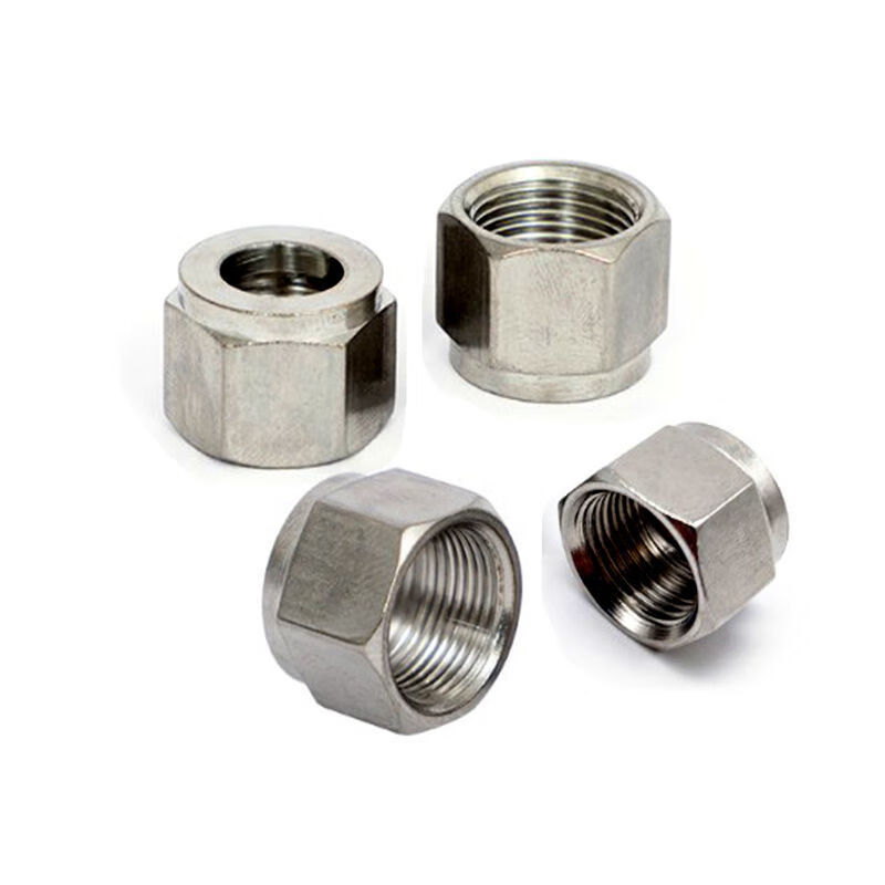 先驱者 卡套接头螺母不锈钢接头螺帽管接头用螺母螺帽 5只接头螺母3