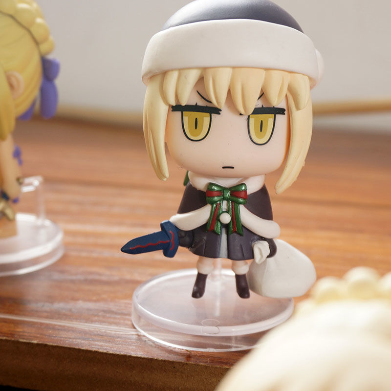 吾王手办版公仔阿尔托利亚星人呆毛王漫画了解盒蛋 048款 黑骑saber