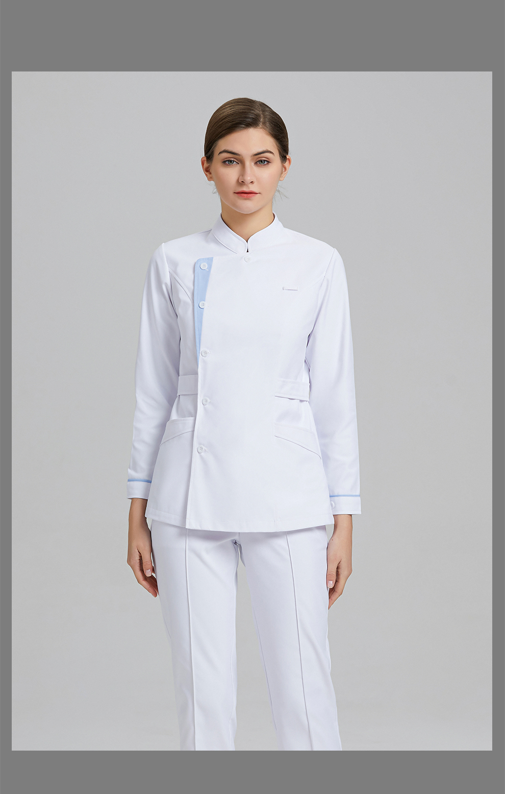 缔曼格护士服春夏季女高端医护服分体装医院口腔美容院可定制短袖款