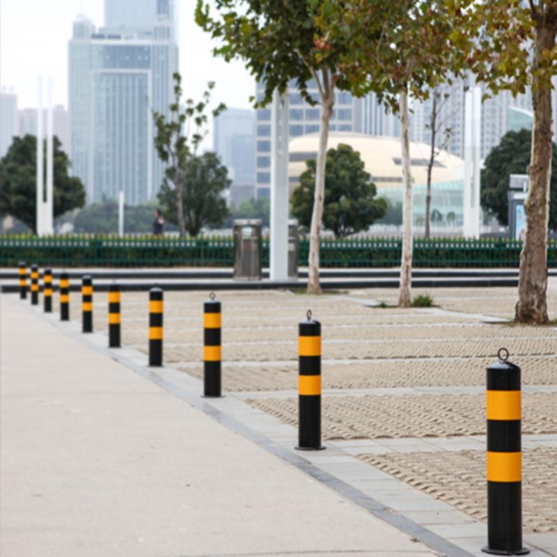 汽车停车桩立柱车位地锁路障柱钢管警示柱防撞柱道路交通隔离柱 55