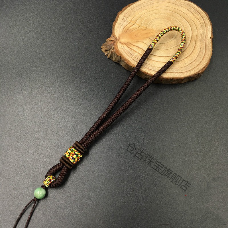 手工编织手把件绳文玩把绳男款弹弓绳腰挂车挂绳包手把件竖菠萝金刚结