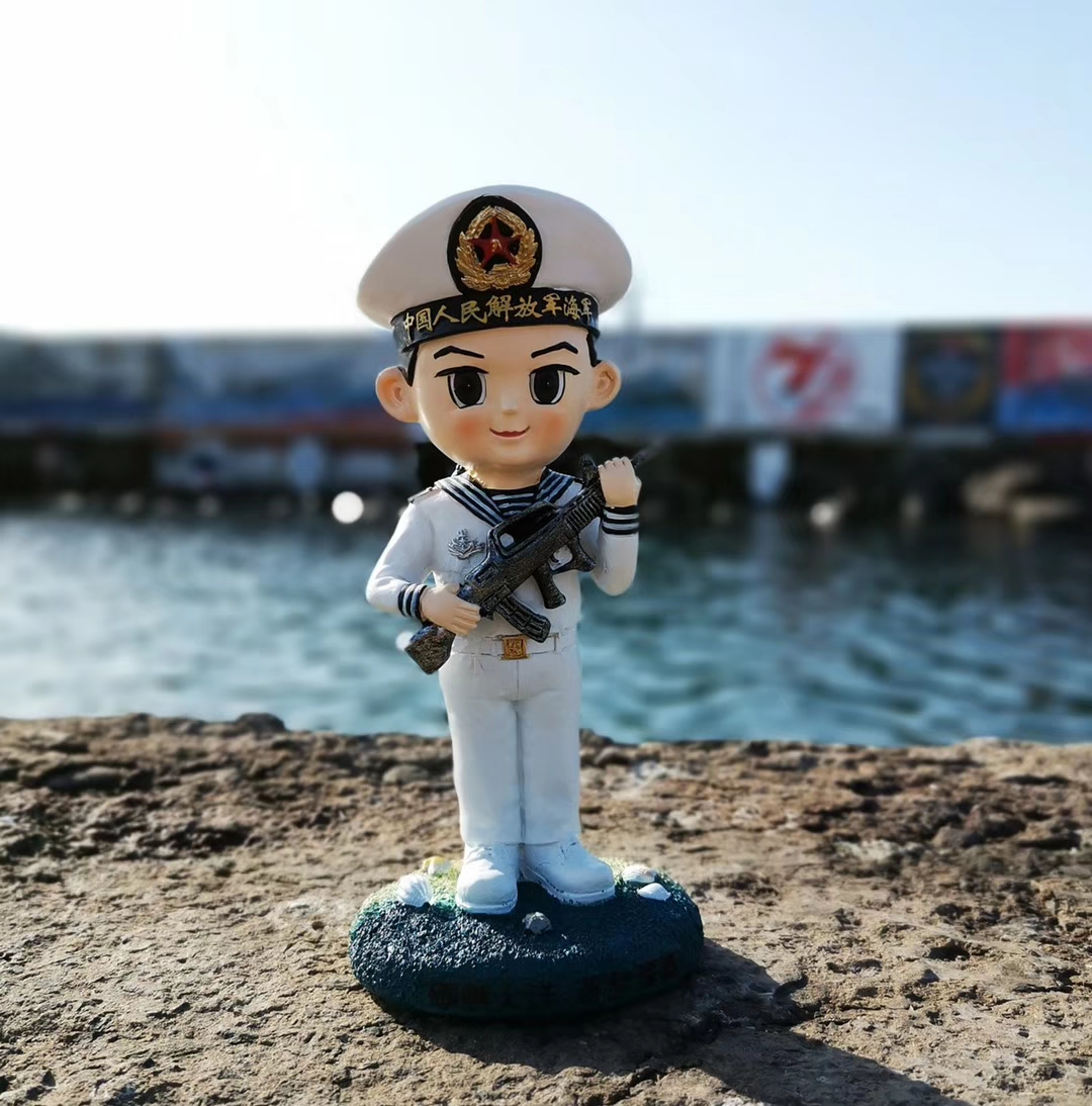 兵哥哥公仔水兵公仔海军军人手办军嫂军恋礼物军旅纪念品桌面摆件sn