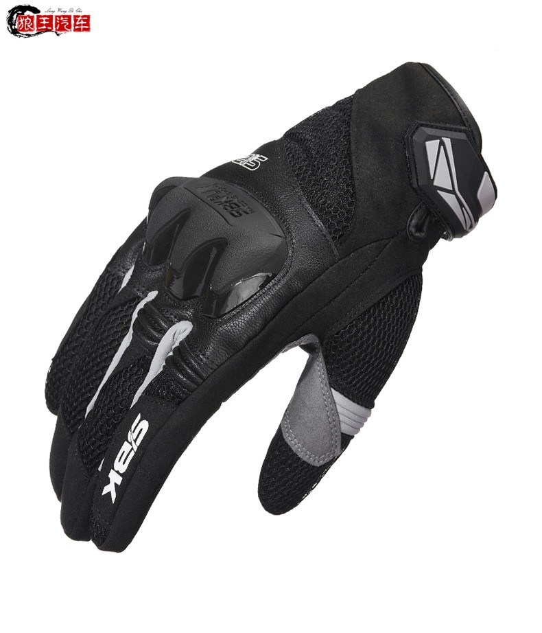 sbk摩托车手套夏季男骑士透气防摔手套骑行机车触屏手套赛车防摔sk2