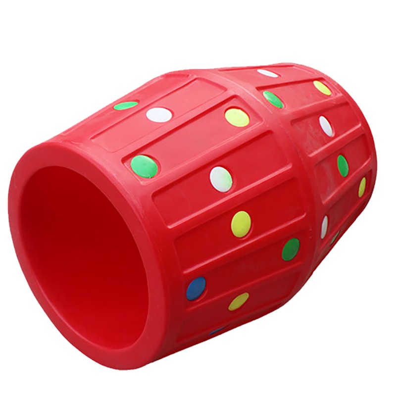 感统训练器材彩色大滚筒幼儿园游乐玩具感统训练彩色钻洞大滚桶 蓝色