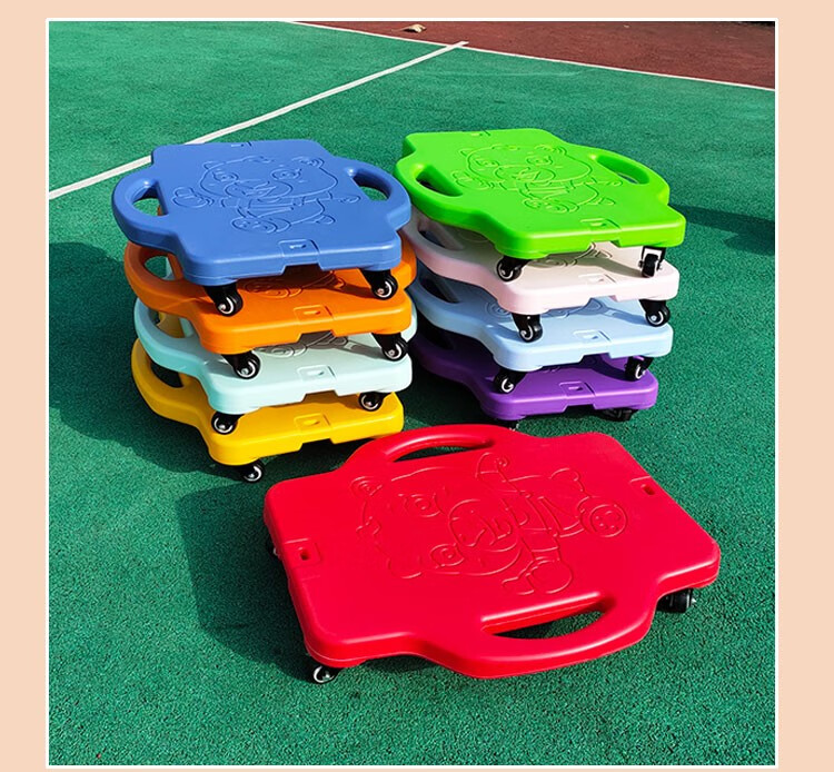 感统四轮滑板车感统训练滑板车幼儿园四轮平衡滑行板游戏道具儿童早教