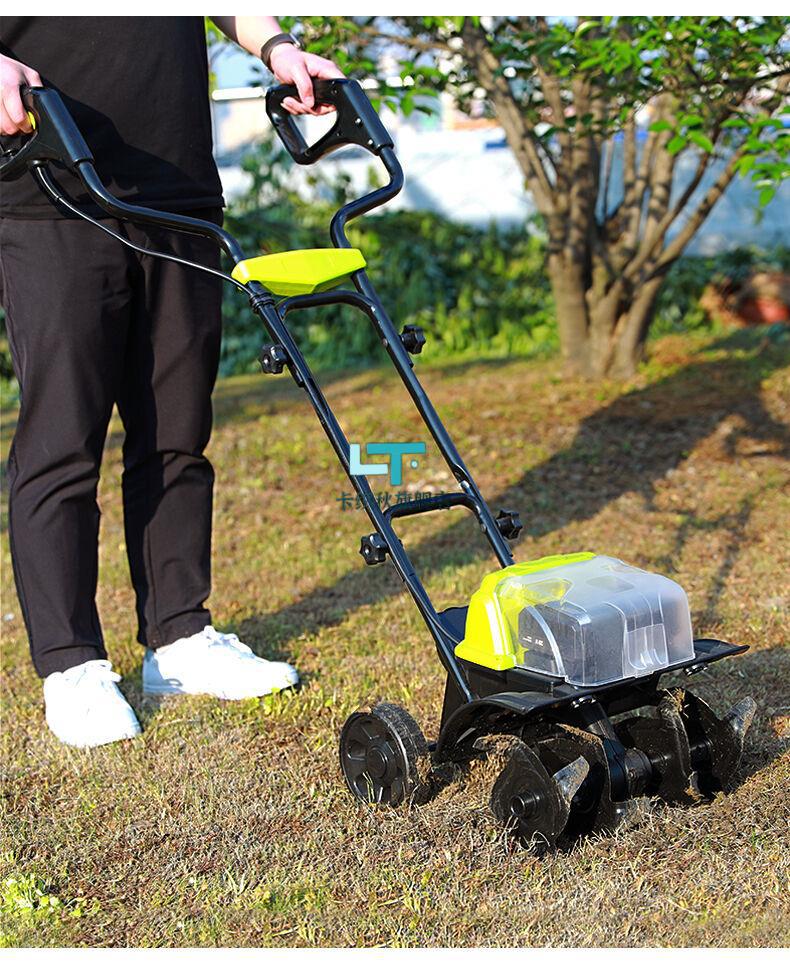 电动锄头农用 锄头微耕机电动松土机翻土机锂电小型农用多功能犁地机