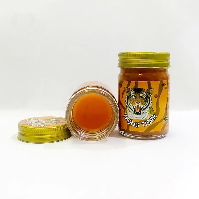 泰国按摩膏泰国金老虎膏原装进口虎膏腰颈肩背椎肌肉酸i痛跌打扭伤