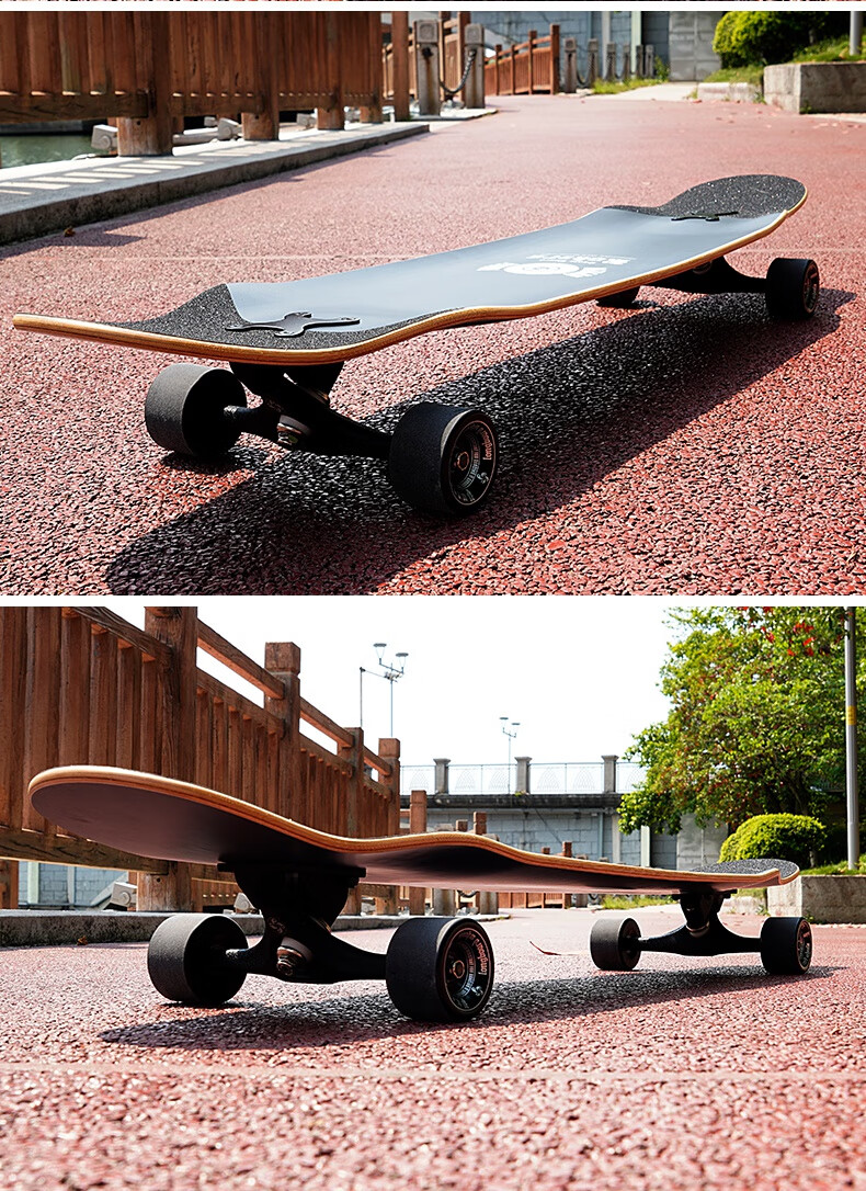 板初学者男女四轮舞板喵刷街代步公路版 2020新款专业长板-街霸【图片