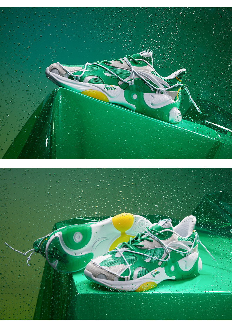 安踏分裂雪碧联名鞋男鞋2020夏季新款网面休闲鞋透气鞋子运动鞋男潮