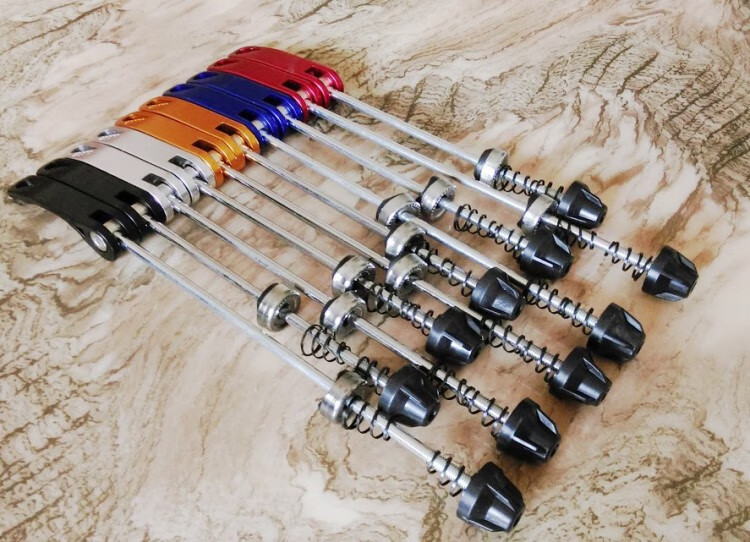 仰朋 自行车花鼓快拆杆山地车前轮后轮快拆杆单车装备配件多色可选