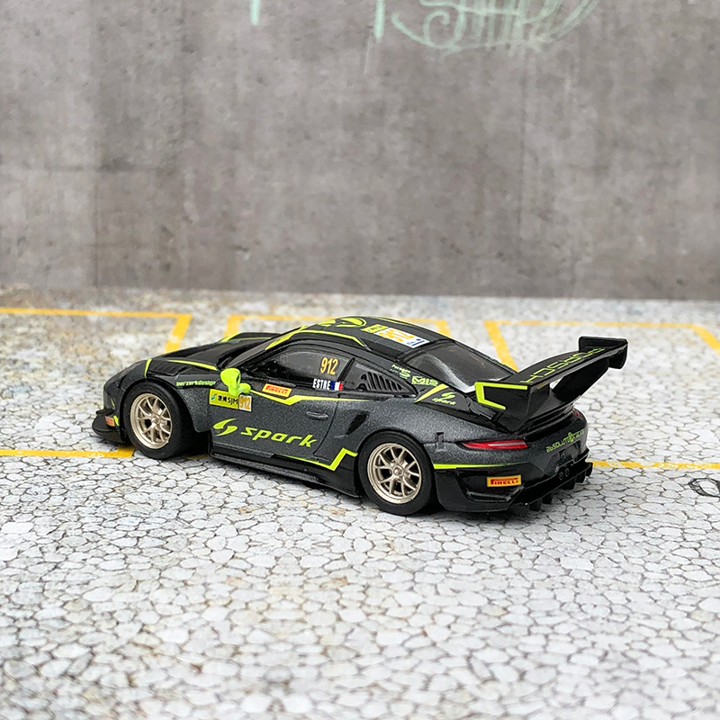 spark车模保时捷911gtr3汽车模型合金赛车收藏摆件164定制保时捷911