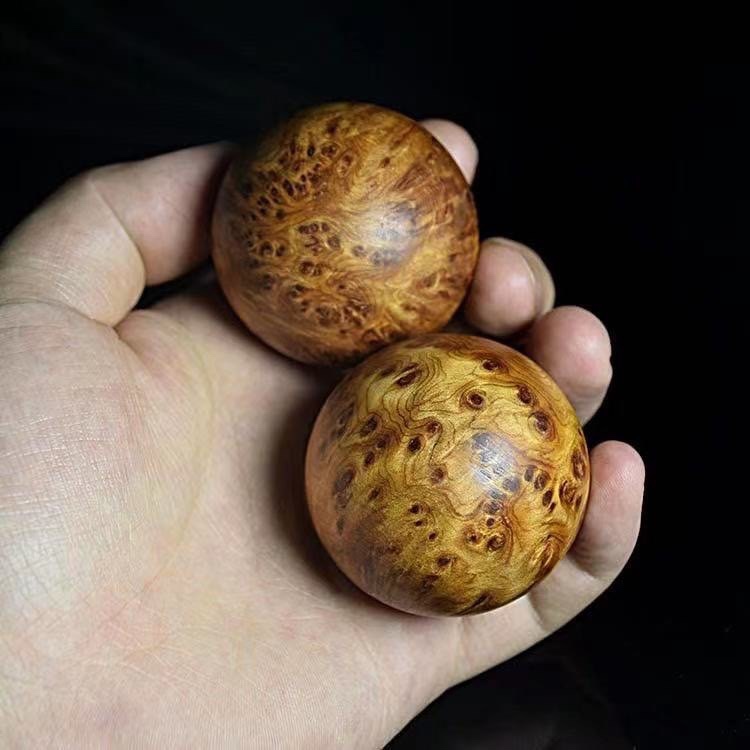 菩香阁 崖柏保真太行崖柏手球 崖柏保健球手转球崖柏木球手玩球按摩球