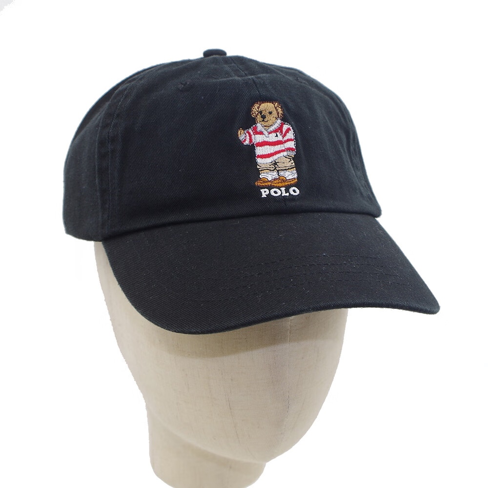 保罗polo帽子男刺绣奇诺chino熊棒球帽男全棉欧美潮流男女同款春夏季
