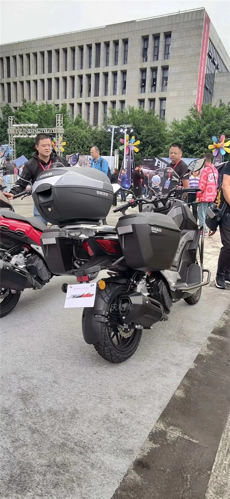 kpv150摩托车 adv150踏板车越野版 女王版 abs机车可上牌 铁灰 abs版