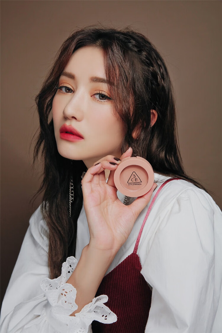 韩国正品直邮stylenanda3ce官方单色腮红吃土南瓜脏橘裸粉新品多用