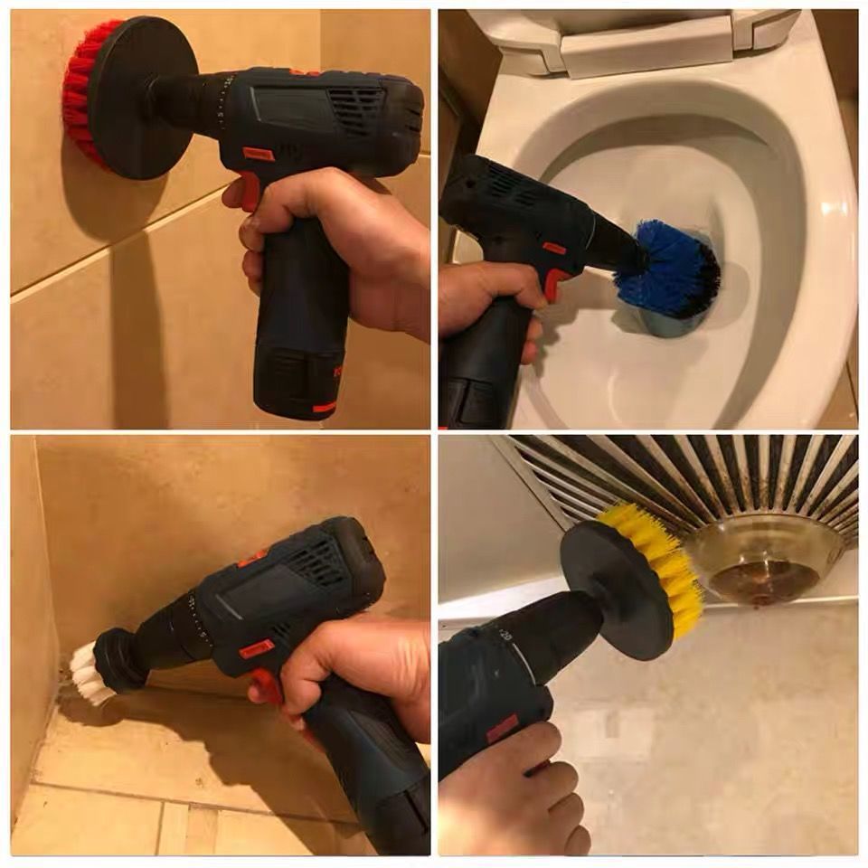 电动清洁刷电钻清洁刷地毯刷沙发刷瓷砖刷洗车刷多功