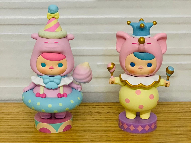 pop·mart泡泡玛特马戏团系列盲盒同款绝版毕奇pucky盲盒波克小丑一