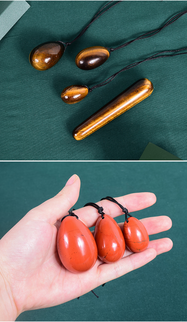 娇颂天然玉石石凯格尔训练玉蛋功女产后康复阴护蛋 东陵玉阴护蛋 4件