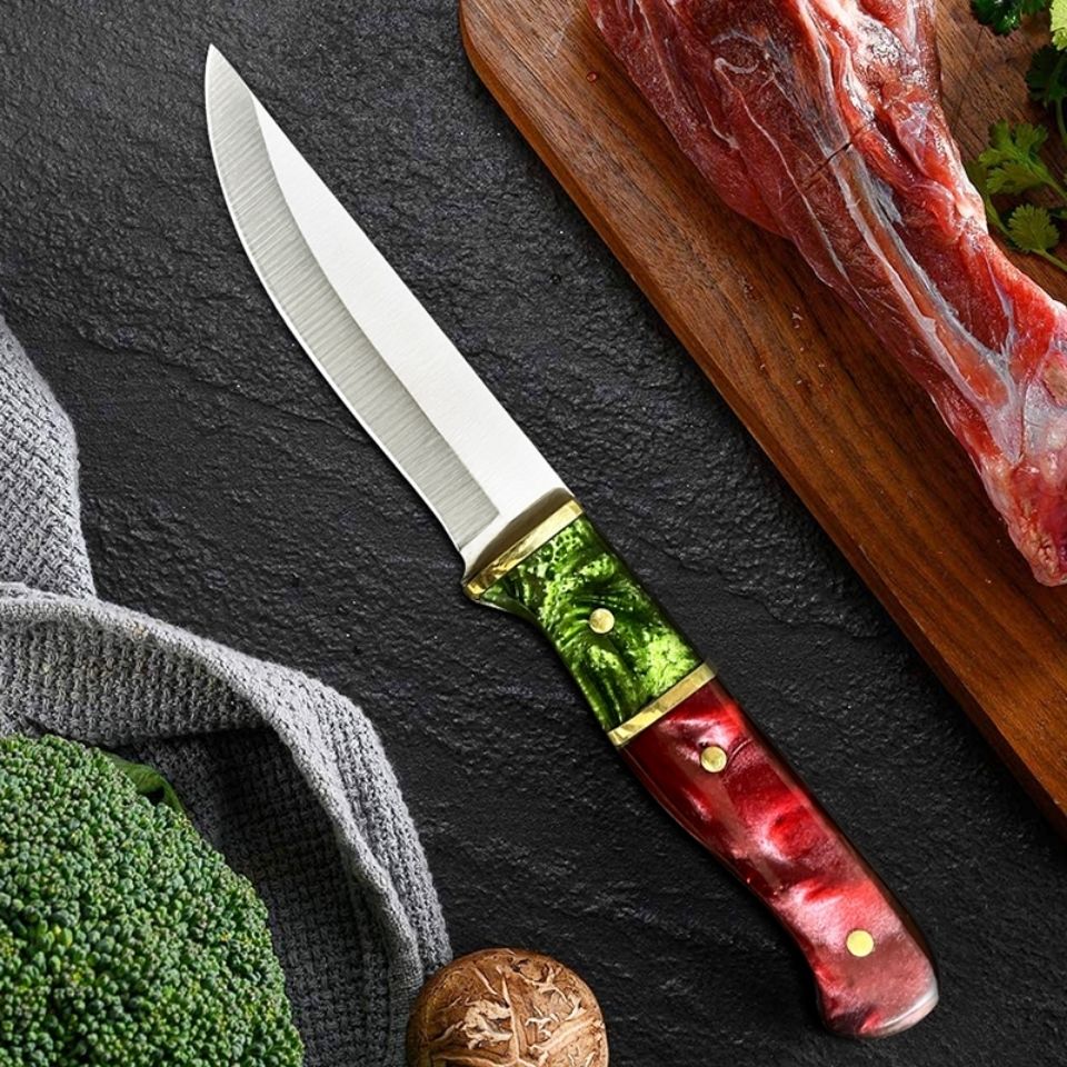 李麻子蒙古手把肉小刀吃肉切割肉专用扒肉特色餐刀钢水果刀手工藏族