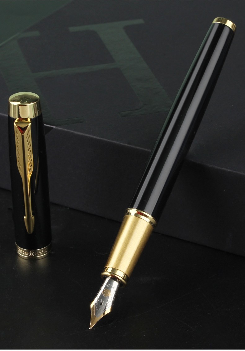 英雄hero钢笔商务办公礼盒套装铱金钢笔金属笔身日常书写墨水笔礼盒