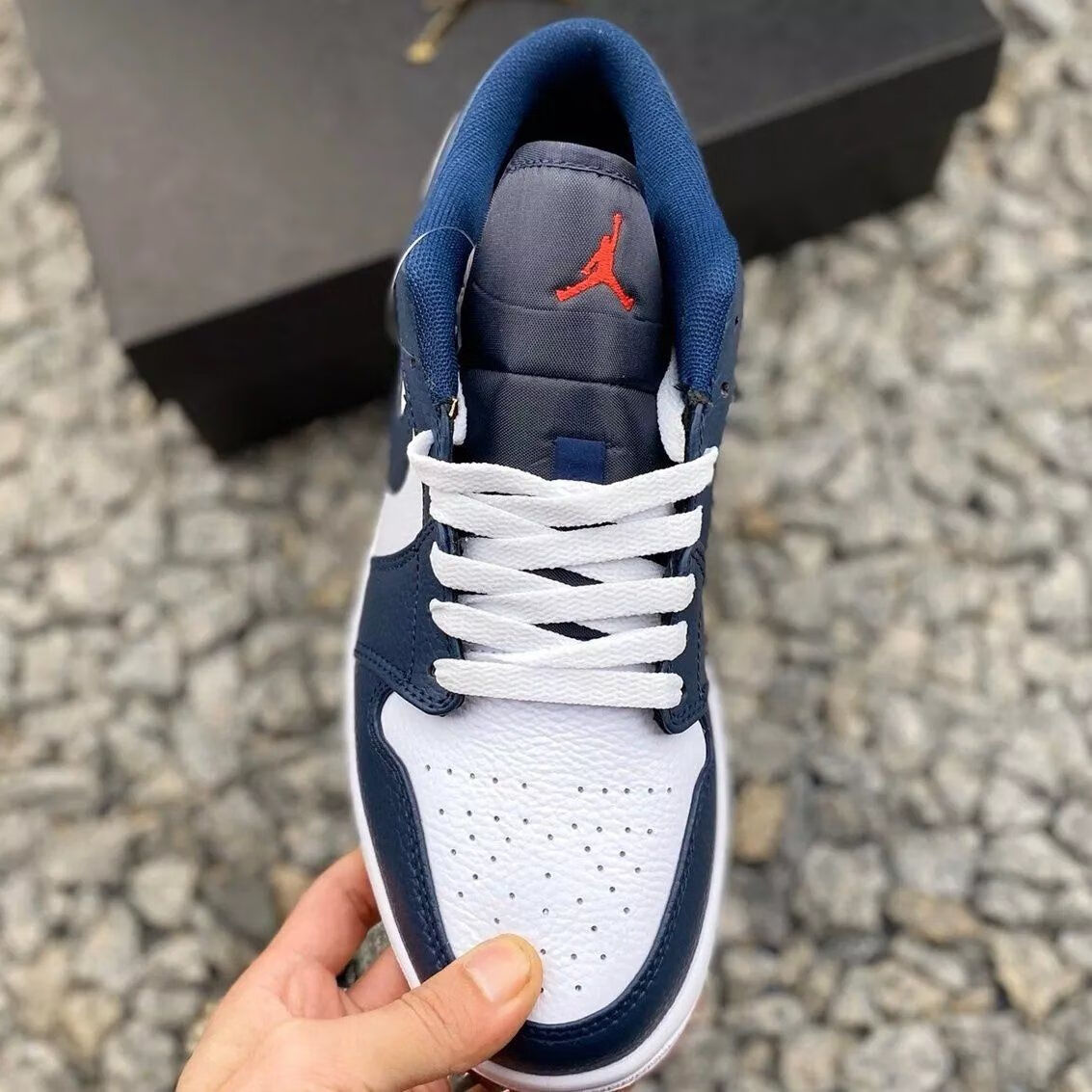 【自营官方旗舰店】air aj·1 low午夜蓝低帮情侣款透气高颜值校园