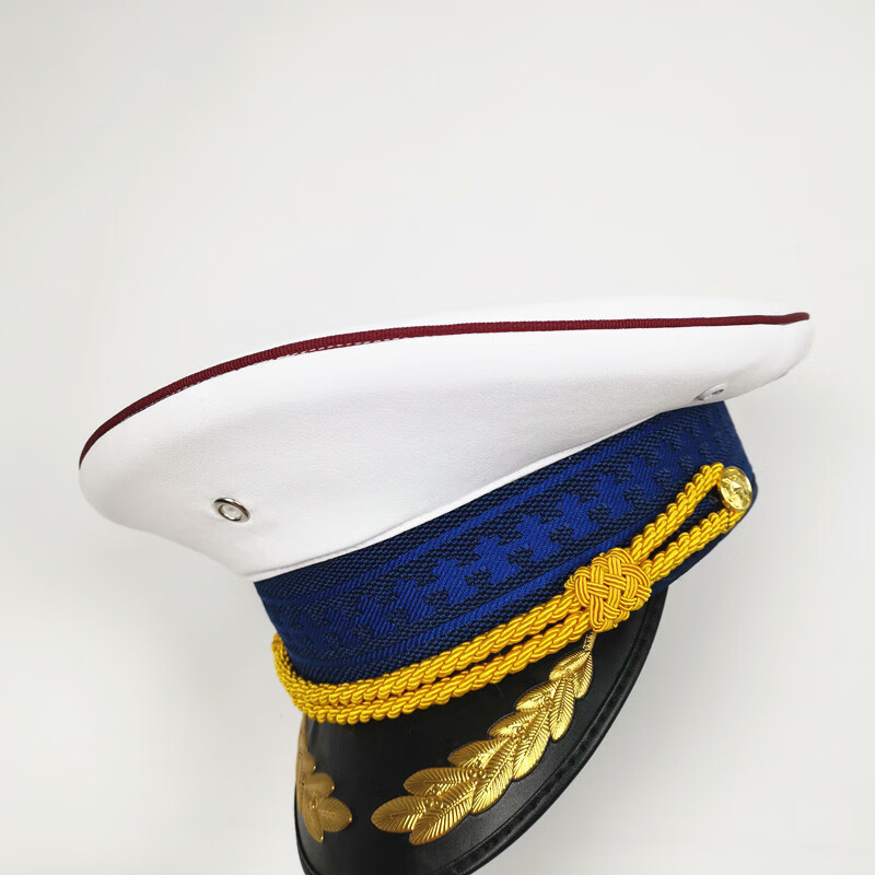 大檐帽陆专职员救援子女士卷檐帽男白色大盖帽指挥长 男指长 头围56