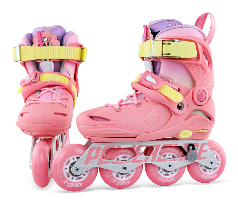 powerslide宝狮莱王冠儿童初学入门休闲溜冰鞋专业平花调节轮滑鞋培训