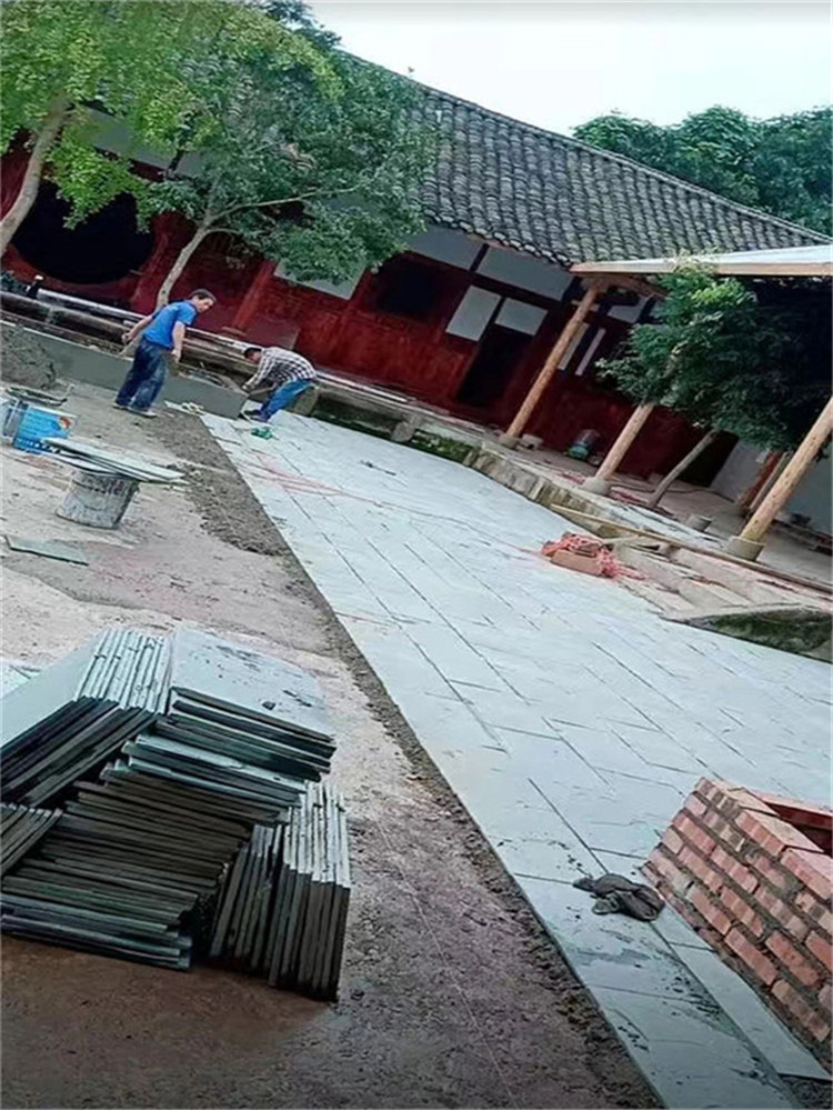 青石板庭院石材天然青石板绿色平板文化石墙砖室外庭院地砖铺院外地砖