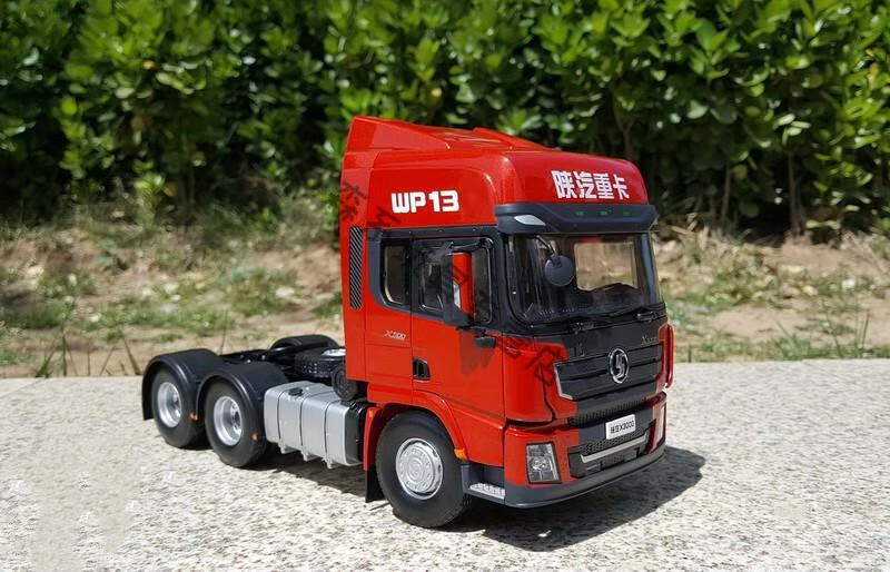 1:24 德龙x3000 wp13牵引车 x500拖头 重卡车模型 昂沐 陕汽德龙x6000