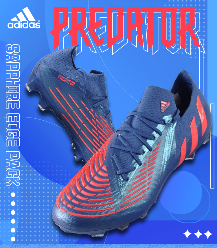 天朗足球阿迪达斯猎鹰predatoredge1lag高端成人足球鞋男gz2873蓝红色