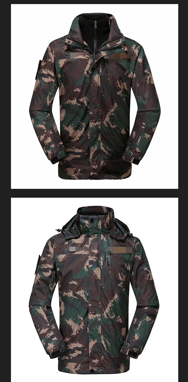 新款冲锋衣 防寒保暖外套 猎人迷彩冲锋衣 180