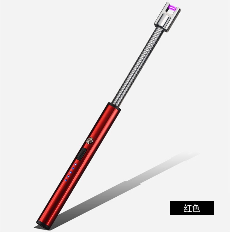 点火枪棒枪煤气灶厨房家用燃气灶电子打火机抢户外野炊充电点火枪金色