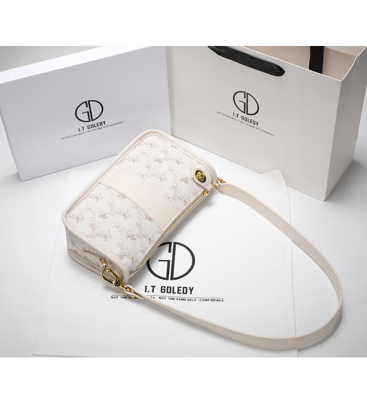 奢侈品包女香港itgdledy真皮女包2022新款高级感腋下包法棍包单肩斜