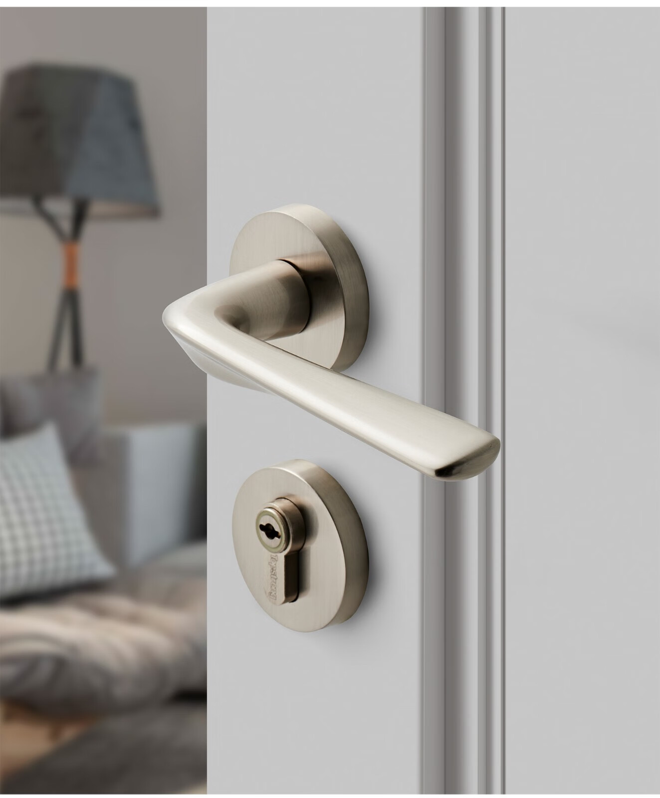 顶固门锁室内卧室分体房门锁风帆卫生间实木门把手静音锁具家用风帆