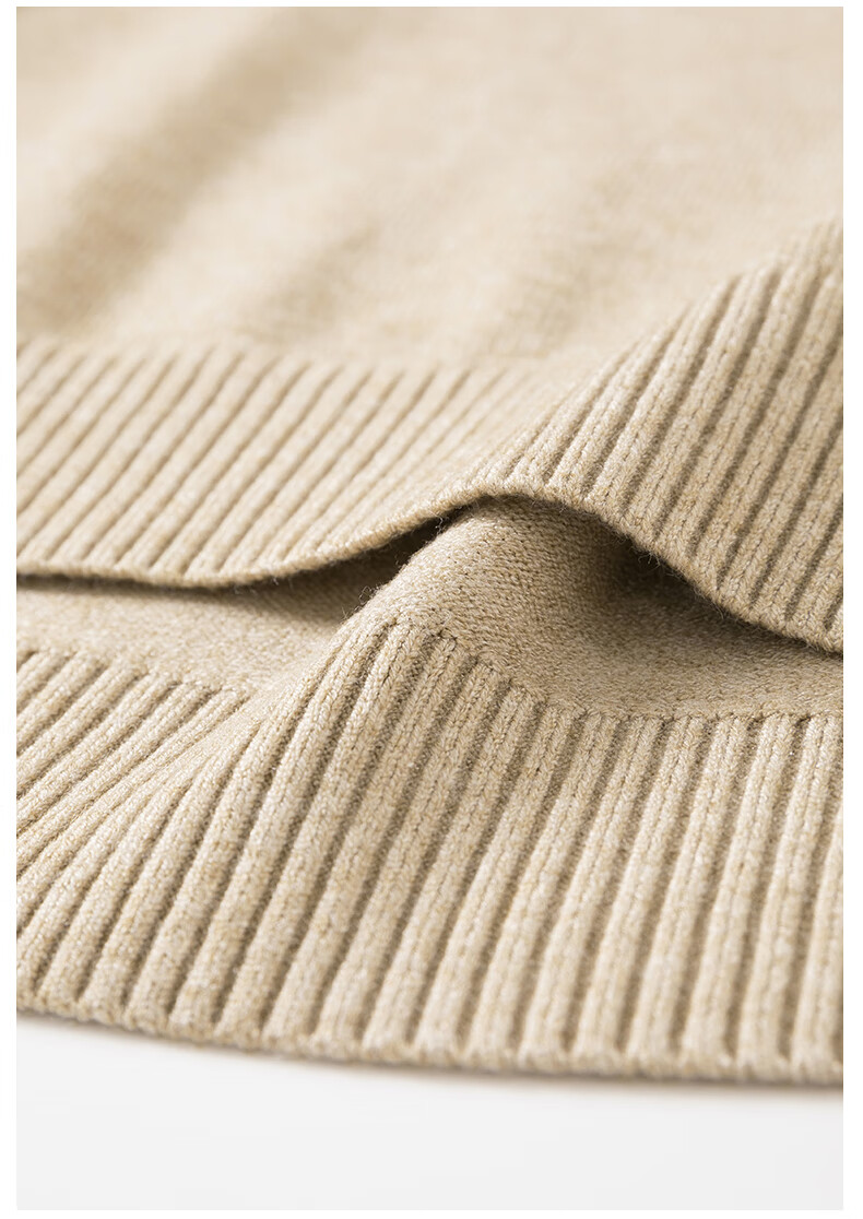 MARKLESS Men's Sweater, Autumn And Winter Warm Turtleneck Knit Pullover, Casual Inner Layer Base Shirt, 0710 Wheat Yellow, L 27