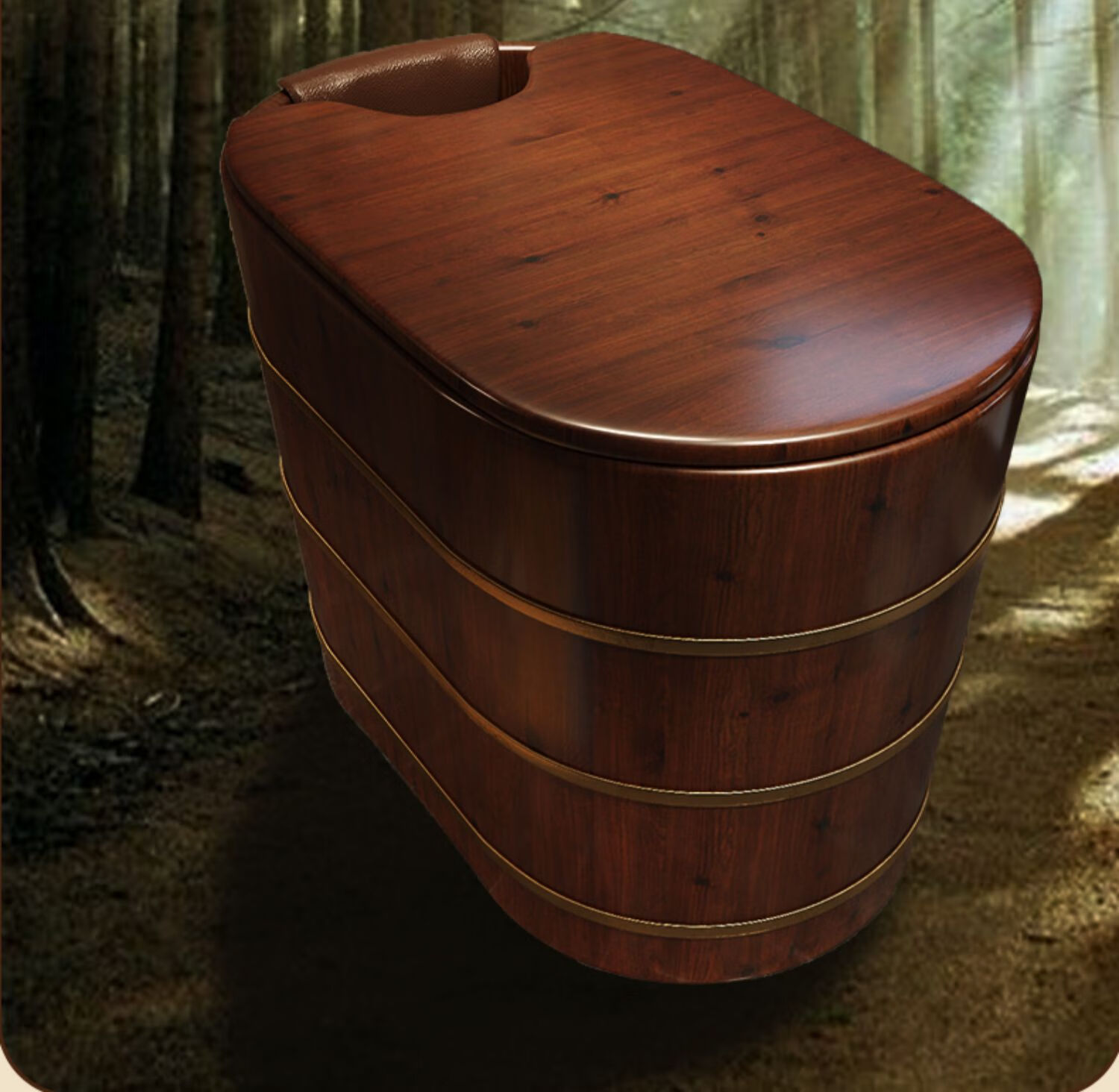 轻奢高端高深木桶泡澡桶大人沐浴洗澡桶家用汗蒸浴桶儿童浴盆全身泡澡