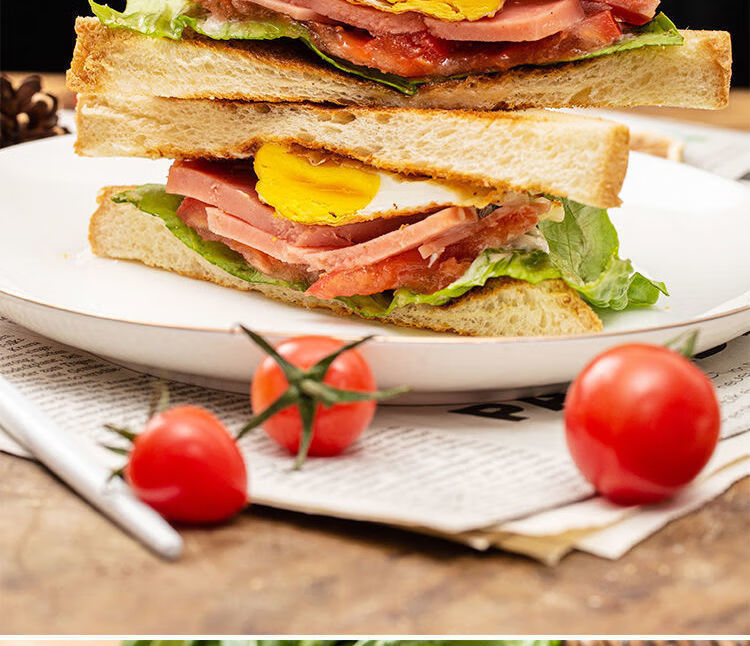 三文治圆火腿肠大根即食三明治方火腿香肠早餐肠烧烤午餐肉肠 火腿肠1