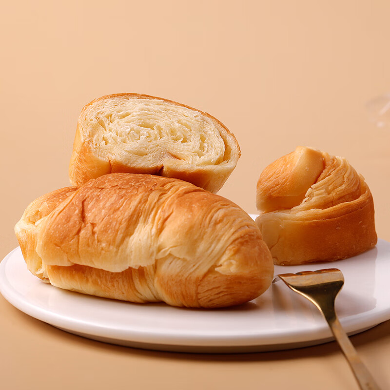 泡·吧牛奶面包 整箱牛角包手撕软面包营养早餐吐司糕l点零食品4斤