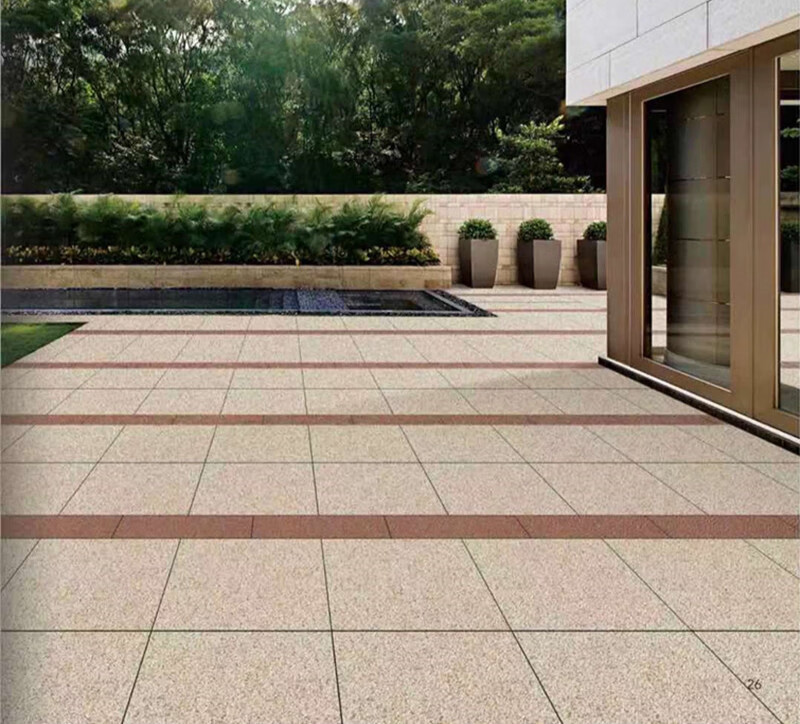 坚悦300x600仿石面生态地铺石广场公园地砖18mm耐磨户外庭院pc石英砖