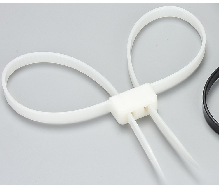 pueka双扣式尼龙扎带扎带特殊扎带高强度自锁式双口两边固定扎带12700