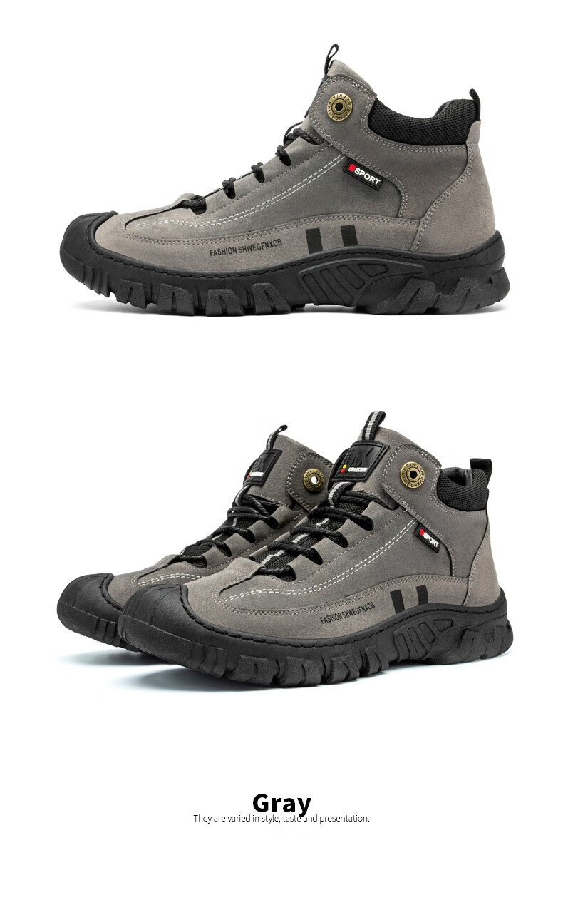 361官方自营秋季男鞋户外高帮运动男款冬季休闲防水防滑户外旅游鞋工