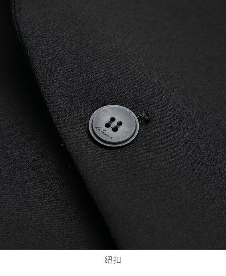 利郎官方西服套装男一粒扣时尚2020春新品男西装修身上班新郎 黑 165