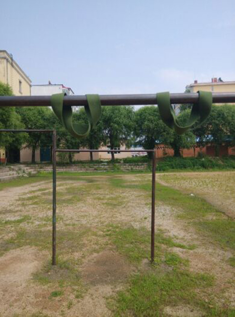 单杠大回环保护套防脱保护带绑带运动护具肩部康复辅助帆布材质 军