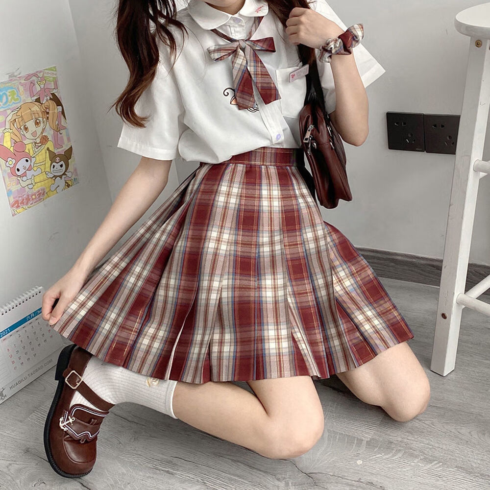 巧街【画沙】带金线jk制服正版秋冬日系学生jk制服格裙学院风 xl m