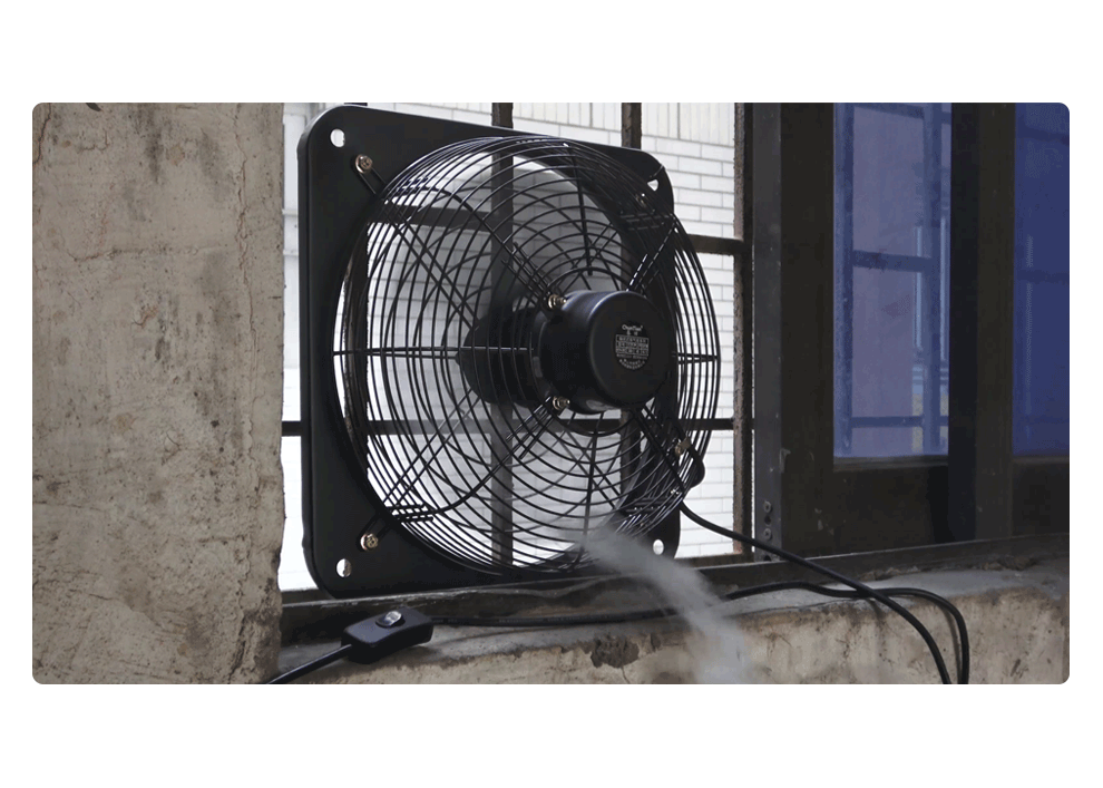 春田排气扇排风扇家用厨房换气扇壁挂式金属铁大功率前后网带开关排